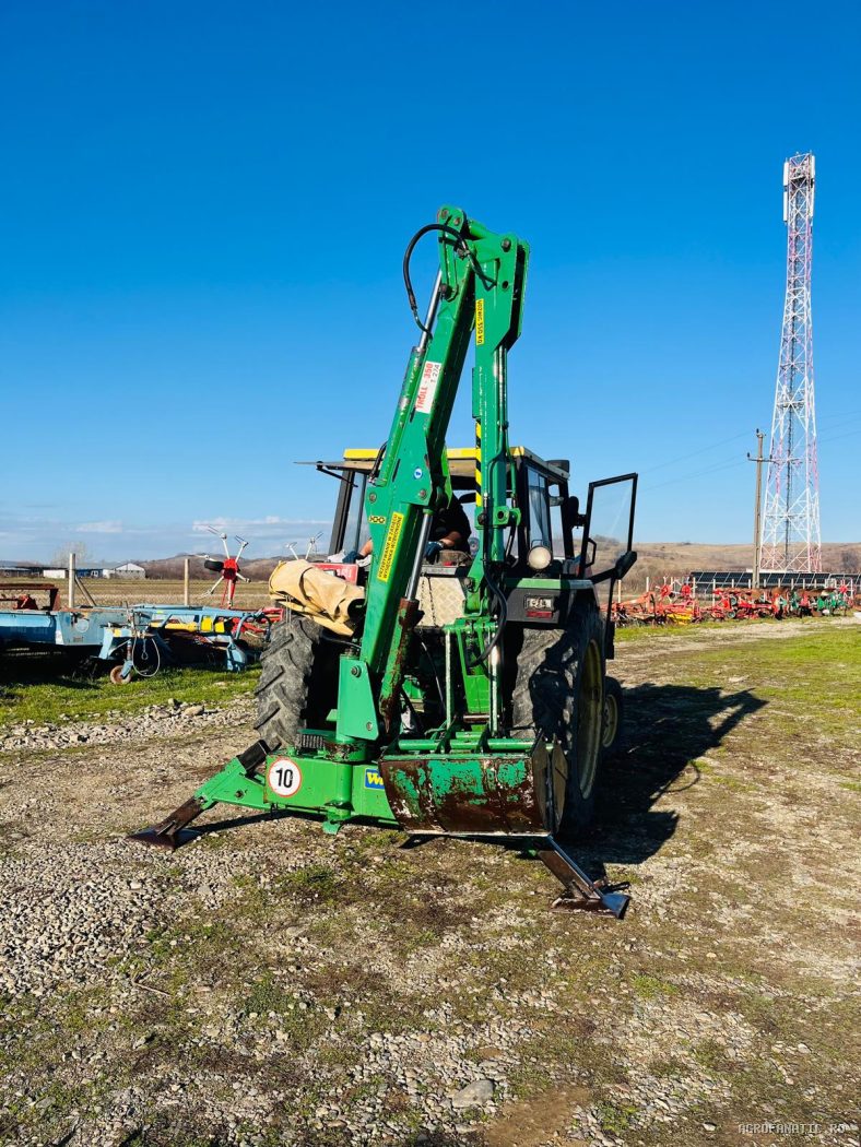 Brat excavator pentru tractor cu cupa si gheare de gunoi Agromet — utilaj agricol de vanzare