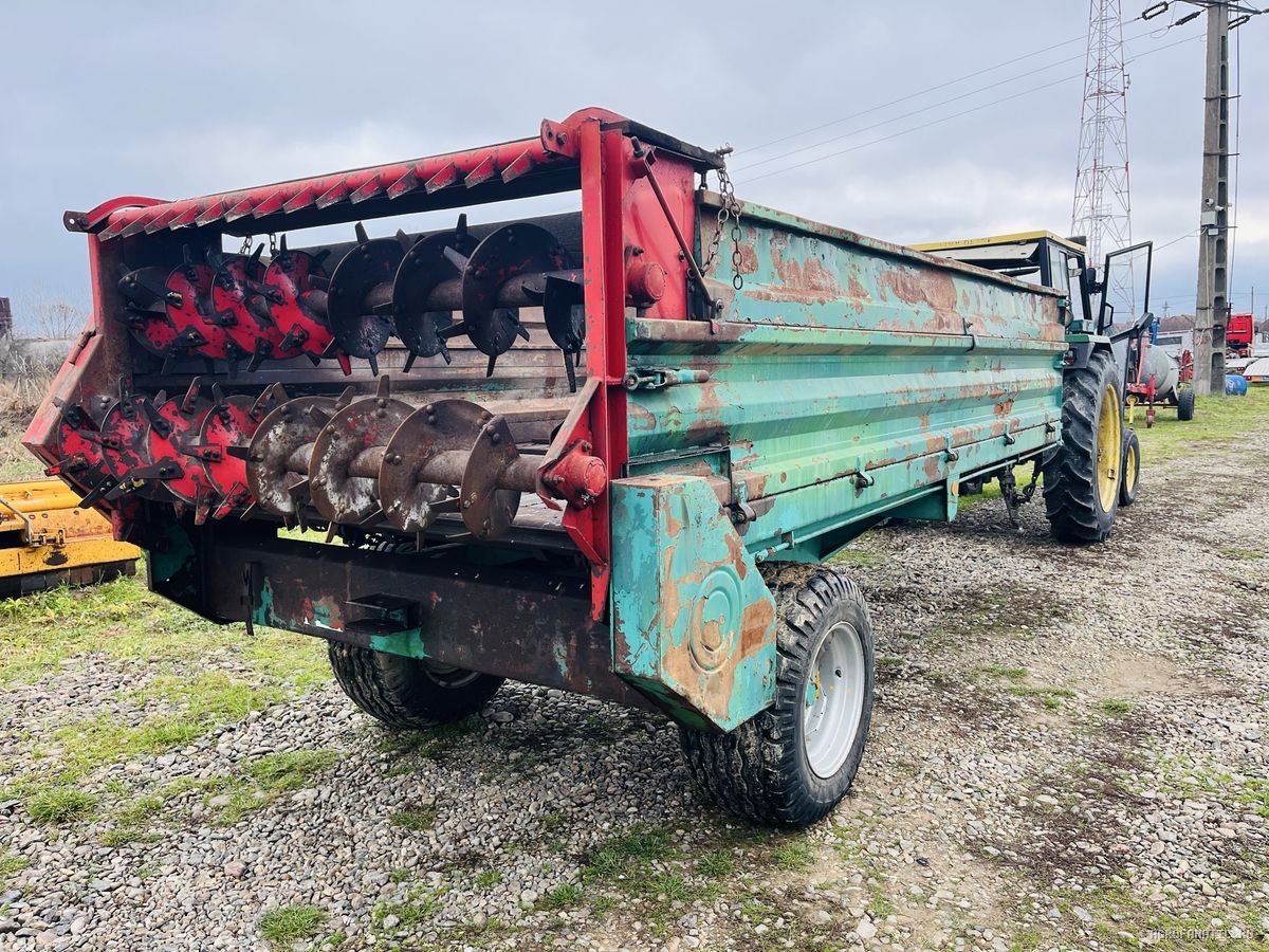 Mig gunoi, remorca de imprastiat balegar 6.5 Tone, Kirchner 3 lanturi — utilaj agricol de vanzare la AgroFanatic Bihor