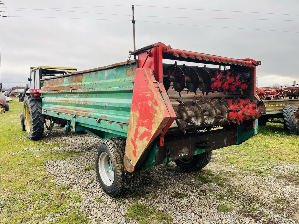 Mig gunoi, remorca de imprastiat balegar 6.5 Tone, Kirchner 3 lanturi — utilaj agricol de vanzare la AgroFanatic Bihor