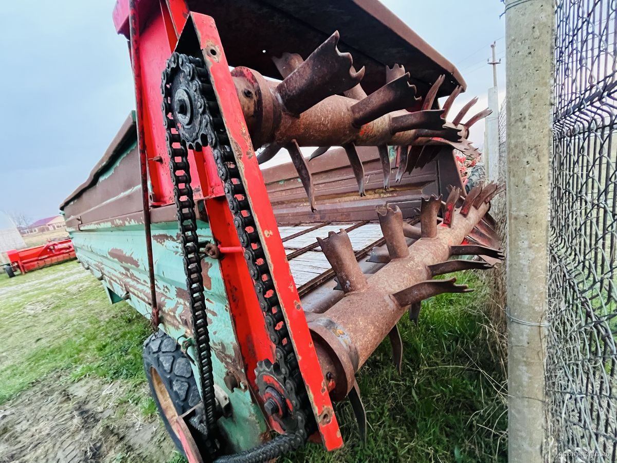 Mig gunoi, remorca de imprastiat balegar Kirchner 6.5 Tone, 2 tamburi — utilaj agricol de vanzare la AgroFanatic Bihor