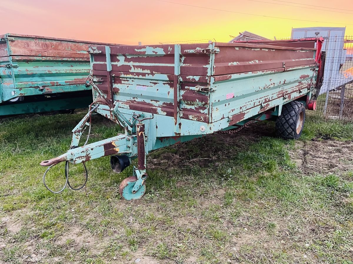 Mig gunoi, remorca de imprastiat balegar Kirchner 6.5 Tone, 2 tamburi — utilaj agricol de vanzare la AgroFanatic Bihor