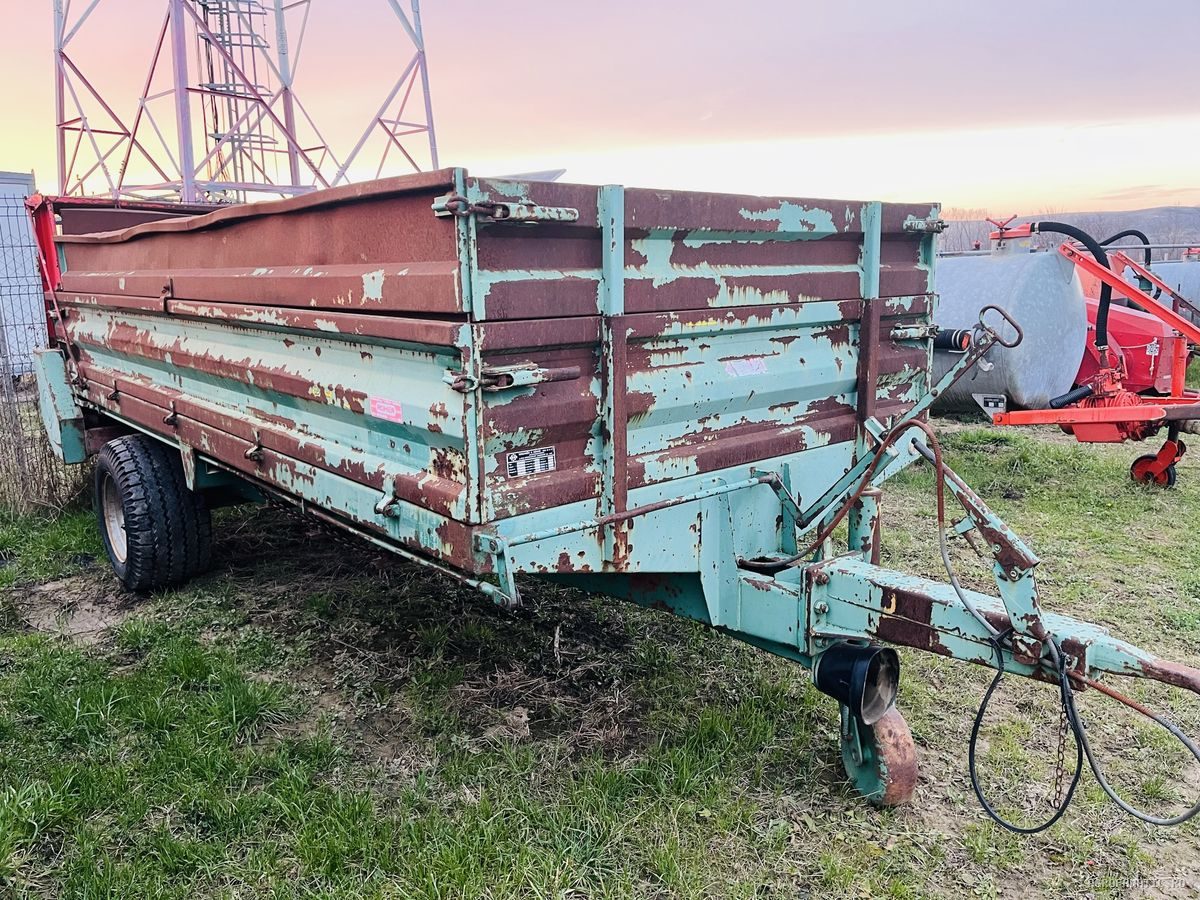 Mig gunoi, remorca de imprastiat balegar Kirchner 6.5 Tone, 2 tamburi — utilaj agricol de vanzare la AgroFanatic Bihor