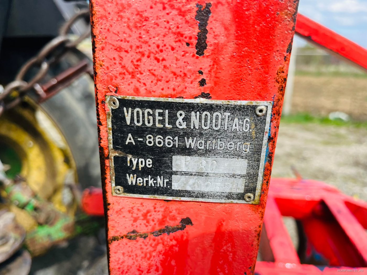 Plug cu 3 cormane Vogel & Noot, fara roata — utilaj agricol de vanzare